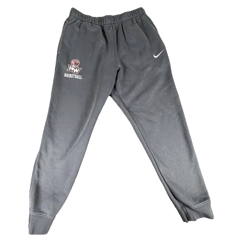 NW Basketball Pants Mens Medium Gray Nike Basketball Sweatpants Joggers